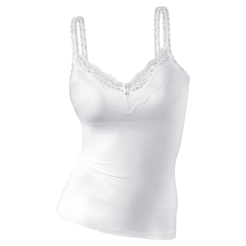LASCANA Spaghettitop mit Spitzendetails online kaufen Black Friday Preise