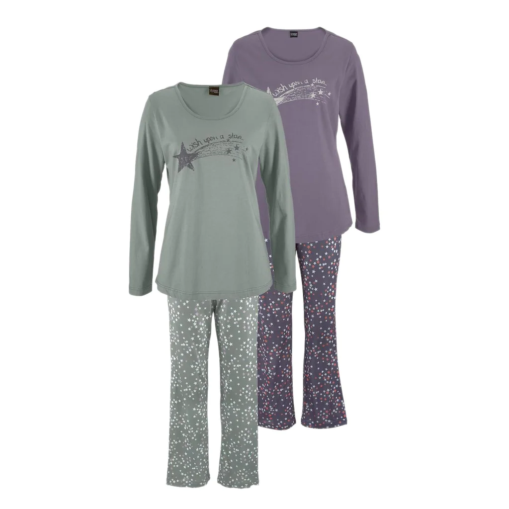 Vivance Dreams Pyjama (4 tlg. 2 Stück) mit Sternenprint kaufen Auslauf