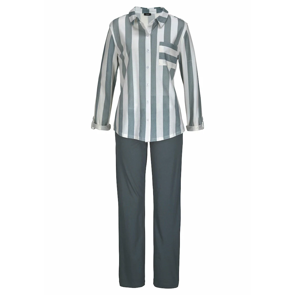 Vivance Dreams Pyjama (2 tlg.) im Hemdblusenlook kaufen Saisonschlussverkauf