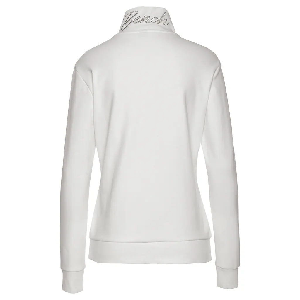 Bench. Loungewear Sweatjacke mit glänzender Logostickerei am Stehkragen Loungeanzug Lagerräumung