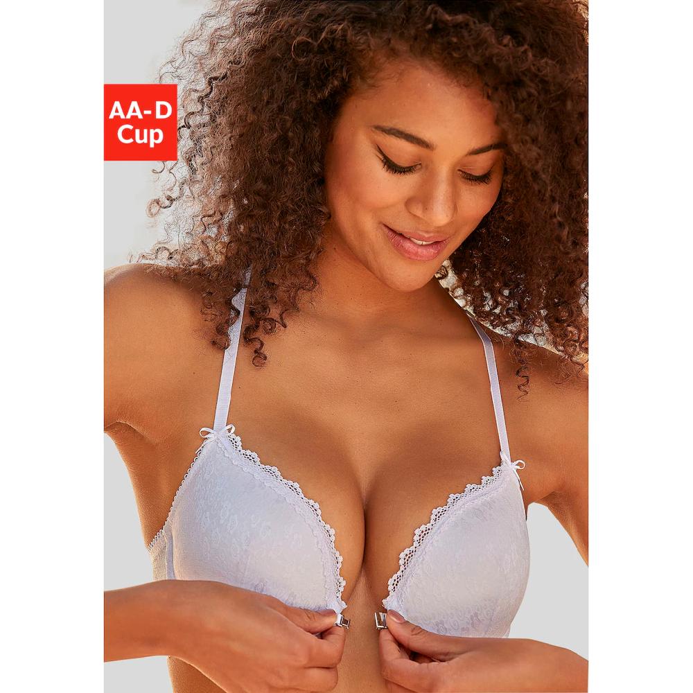 Vivance Push-up-BH mit feiner Spitze und praktischem Vorderverschluss online kaufen Räumungsverkauf