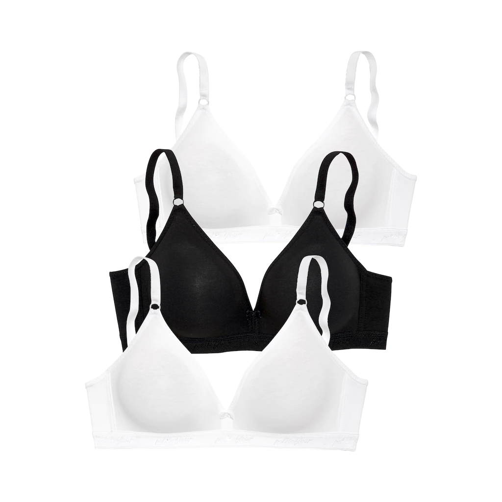 petite fleur Bralette-BH ohne Bügel im Triangel-Schnitt aus schöner Baumwolle ▷ für Fabrikpreis