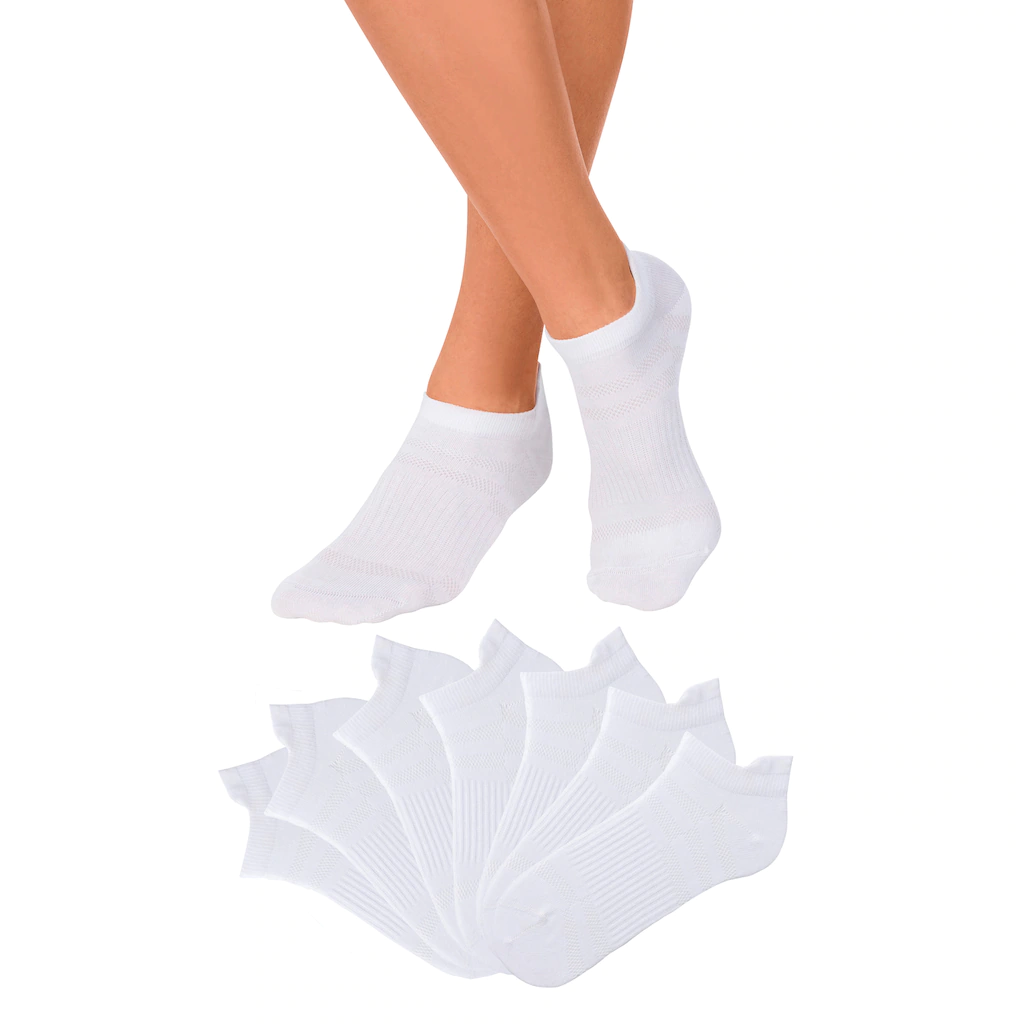 LASCANA ACTIVE Sneakersocken (Packung 7 Paar) in Piqué-Optik kaufen Weihnachtsangebot