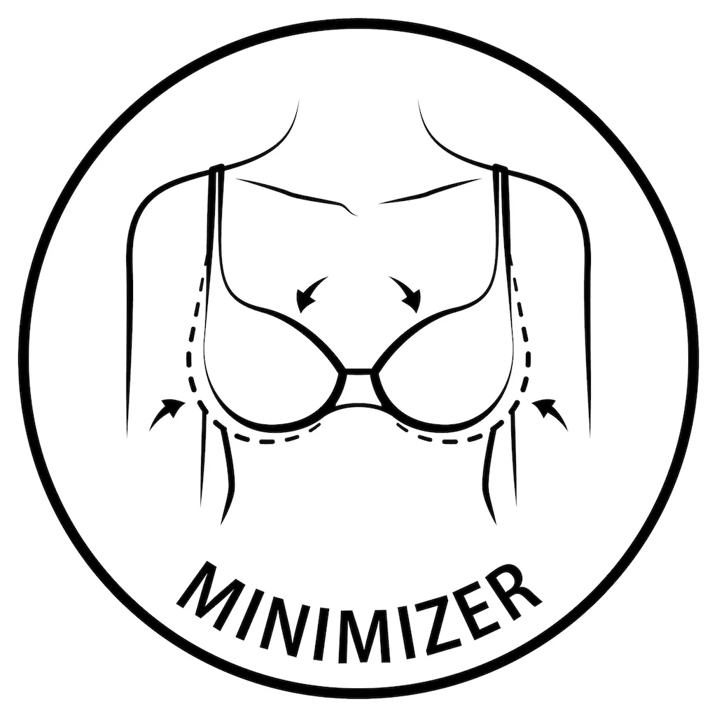 Susa Minimizer-BH dezente Spitze seitlich am Cup setzt modische Akzent online bestellen Valentinstagsangebot