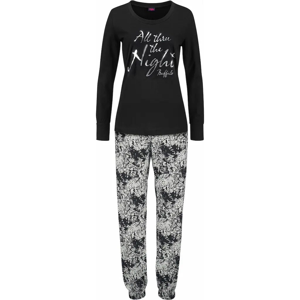 Buffalo Pyjama (2 tlg.) gemusterte Hose mit Eingrifftaschen bestellen Exklusive Angebote