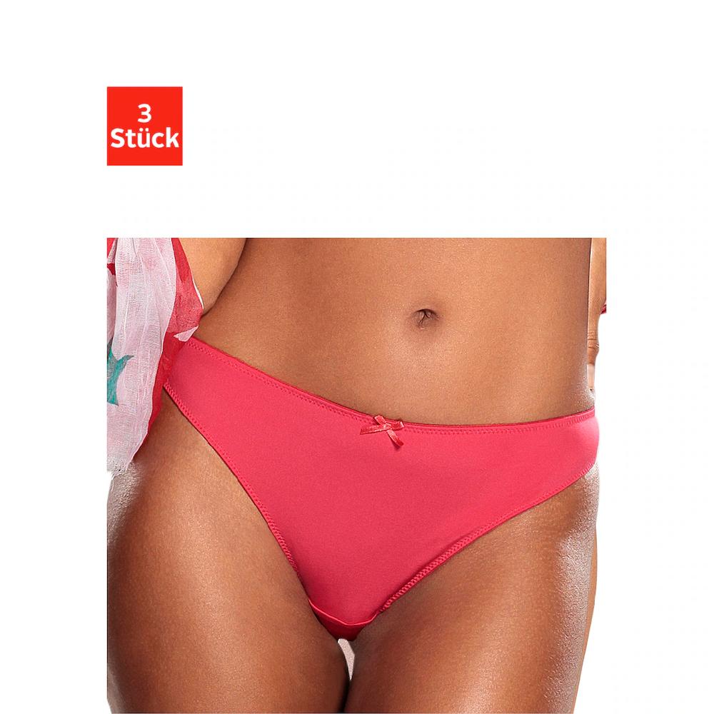 petite fleur String (3 St.) hinten komplett aus zarter Jacquardspitze online bestellen Blitzangebot
