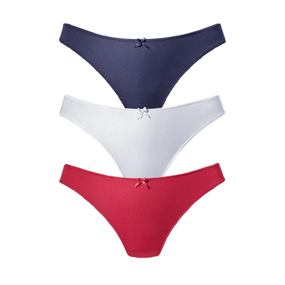 petite fleur String (3 St.) hinten komplett aus zarter Jacquardspitze online bestellen Blitzangebot