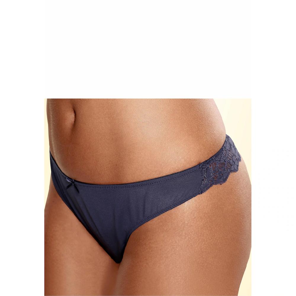 petite fleur String (3 St.) hinten komplett aus zarter Jacquardspitze online bestellen Blitzangebot