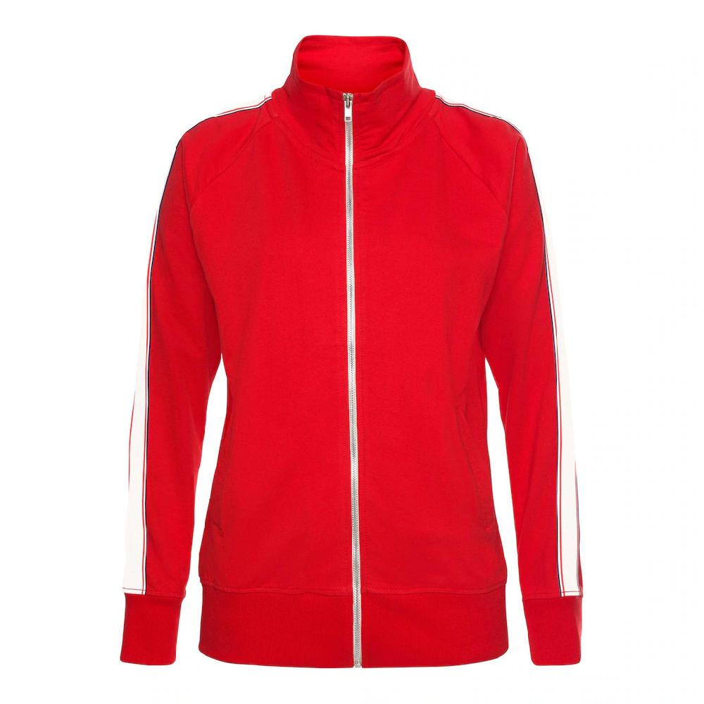 H.I.S Sweatjacke mit gestreiftem Tape an den Ärmeln Loungewear Loungeanzug Tägliche Deals