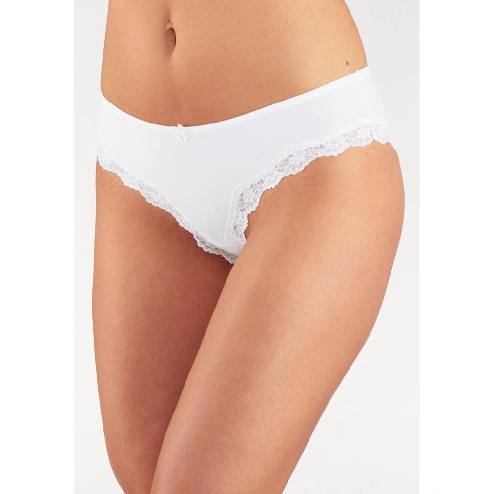 LASCANA Slip (3er-Pack) aus elastischer Baumwolle mit zarter Spitze online bestellen Begrenzte Freigabe