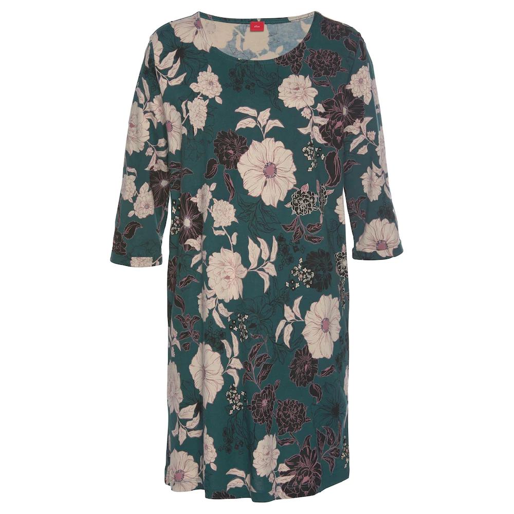 s.Oliver Bodywear Nachthemd mit botanischem Blumenmuster Letzte 3 Tage