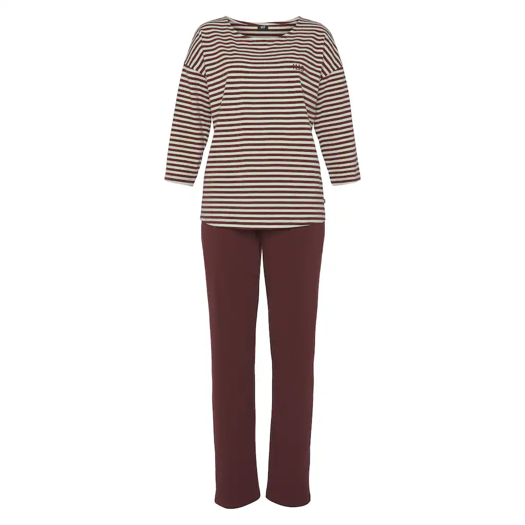 H.I.S Pyjama (2 tlg.) mit Logostickerei auf der Brust kaufen Vierteljährliche Förderung