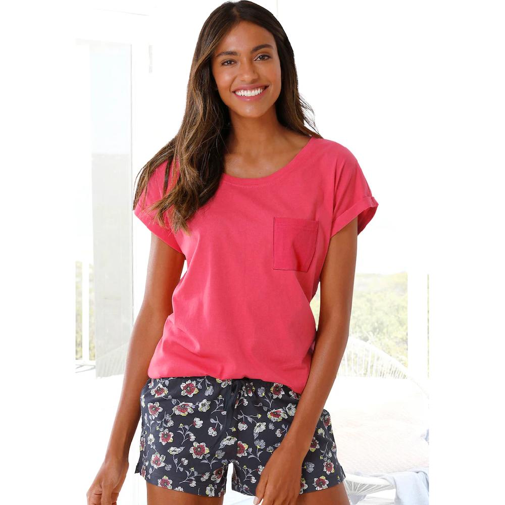 Vivance Dreams Shorty (2 tlg.) mit gemusterter Schlafshorts ▷ für Riesige Rabatte