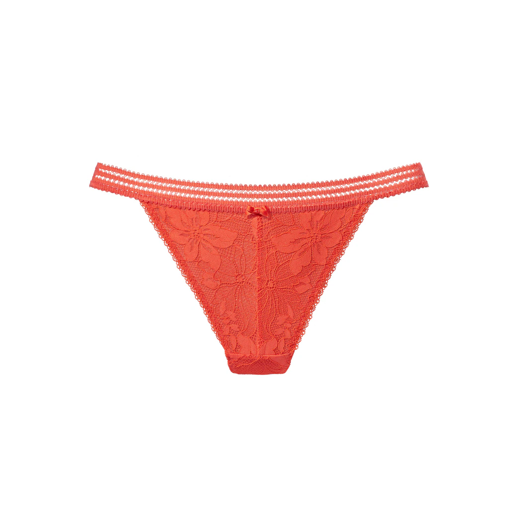 LASCANA Tanga aus floraler Jacquardspitze ▷ für Verkauf
