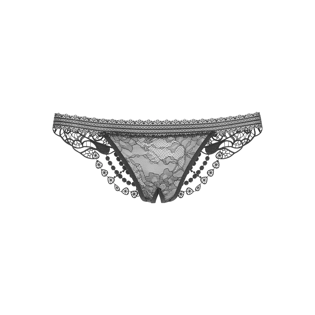 petite fleur gold String-Ouvert Dessous mit edler Guipure Stickerei ▷ für Blitzverkäufe