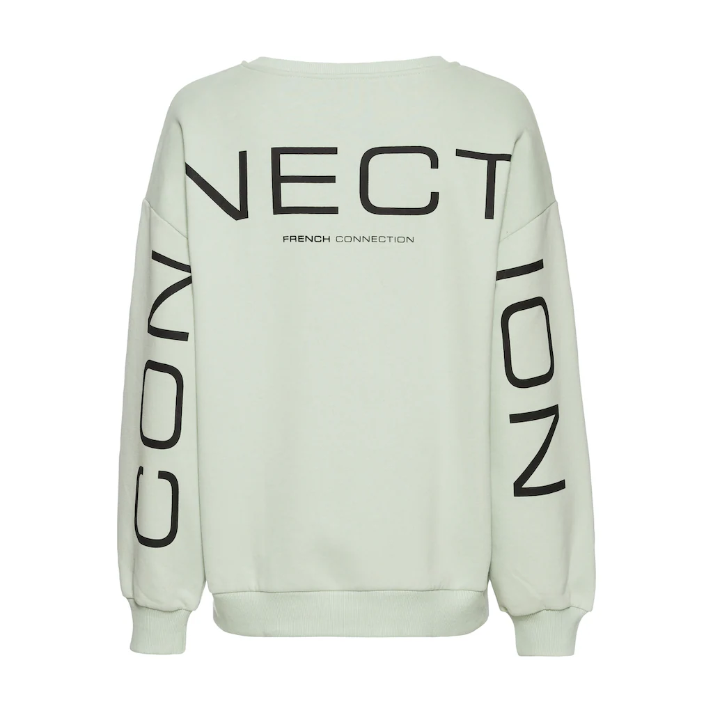 French Connection Sweatshirt mit großem Logodruck auf dem Rücken VIP-Rabatte