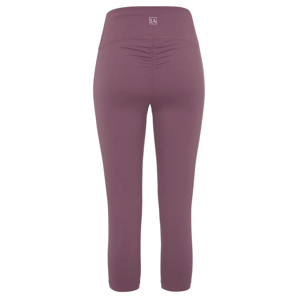 LASCANA ACTIVE Caprileggings mit kleiner Raffung Loungewear Riesige Rabatte