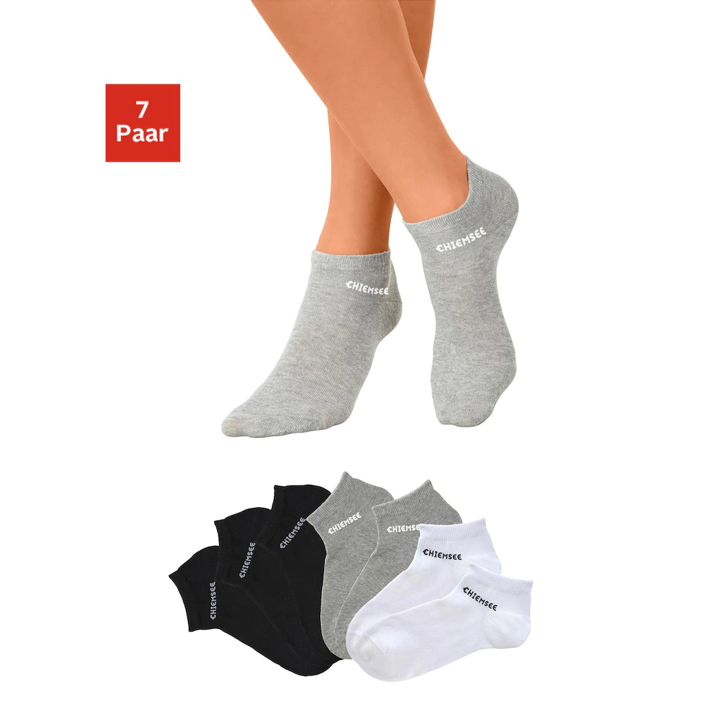 Chiemsee Sneakersocken (Packung 7 Paar) mit eingestricktem Schriftzug kaufen Angebote