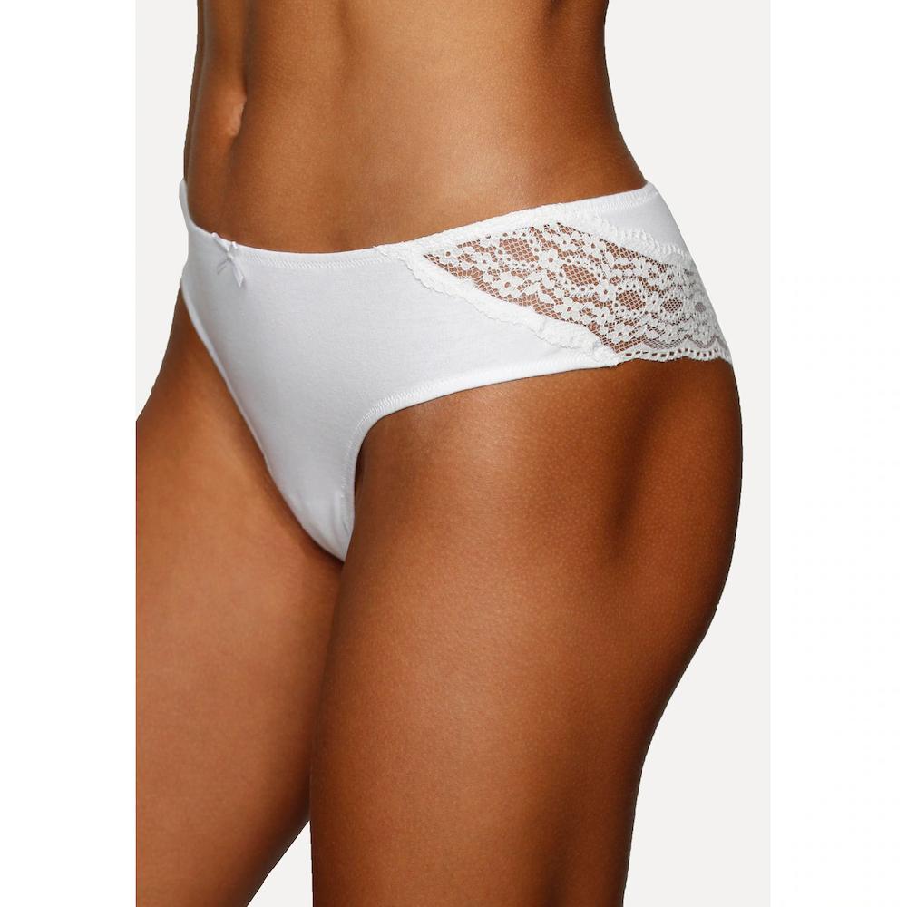 Vivance Brasilslip (3er-Pack) aus elastischer Baumwolle mit floraler Spitze ▷ für Räumungsverkauf