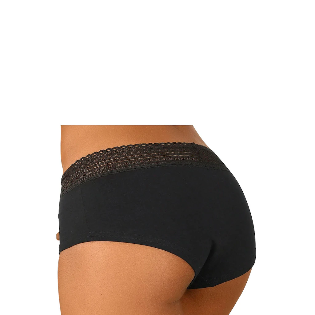 s.Oliver Panty (3er-Pack) aus elastischer Baumwoll-Qualität mit grafischer Spitze Riesige Ersparnisse