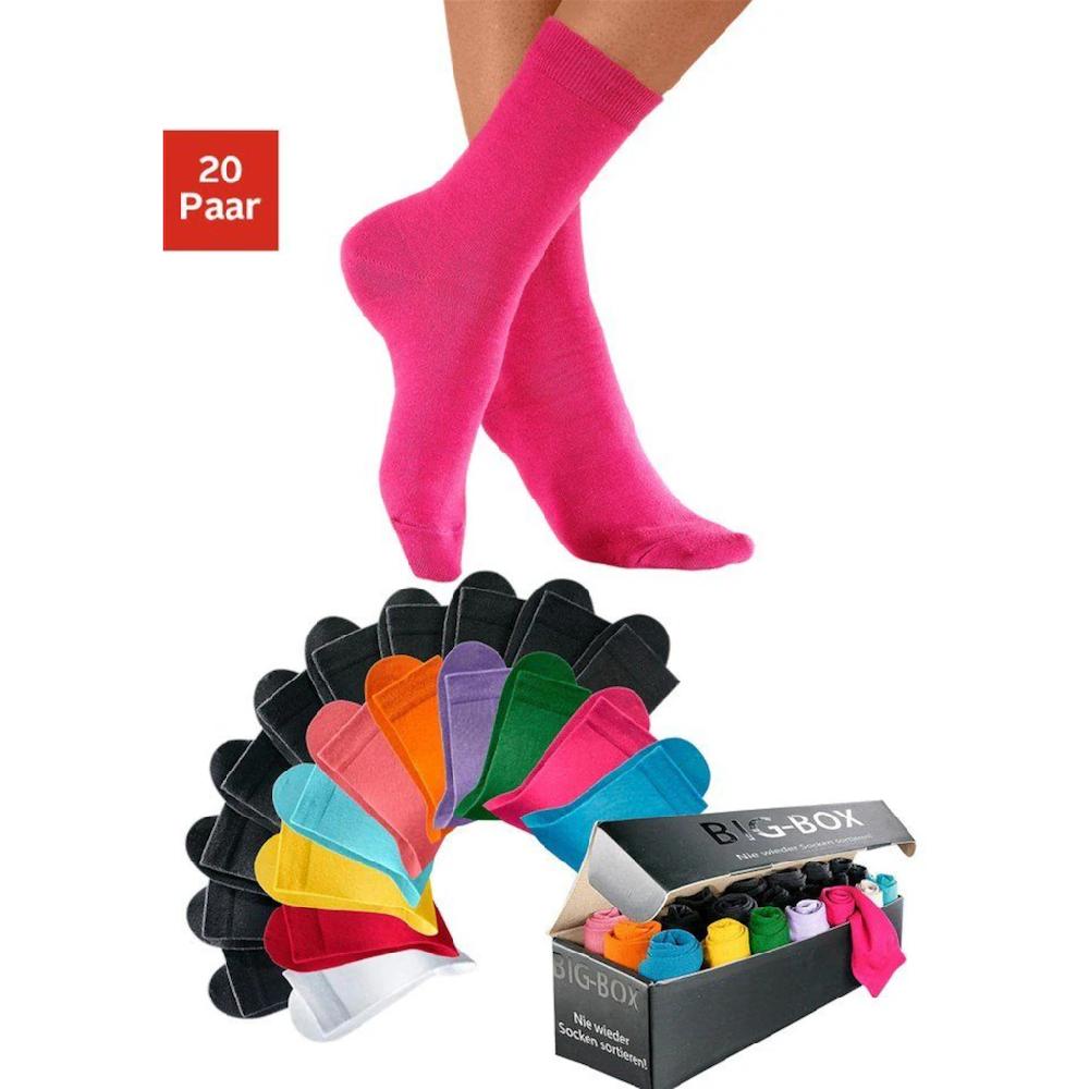 Go in Basicsocken »mit Baumwolle und Komfortbund ohne drückende Naht« (Box 20 Paar) in der großen Big-Box online kaufen JETZT KAUFEN
