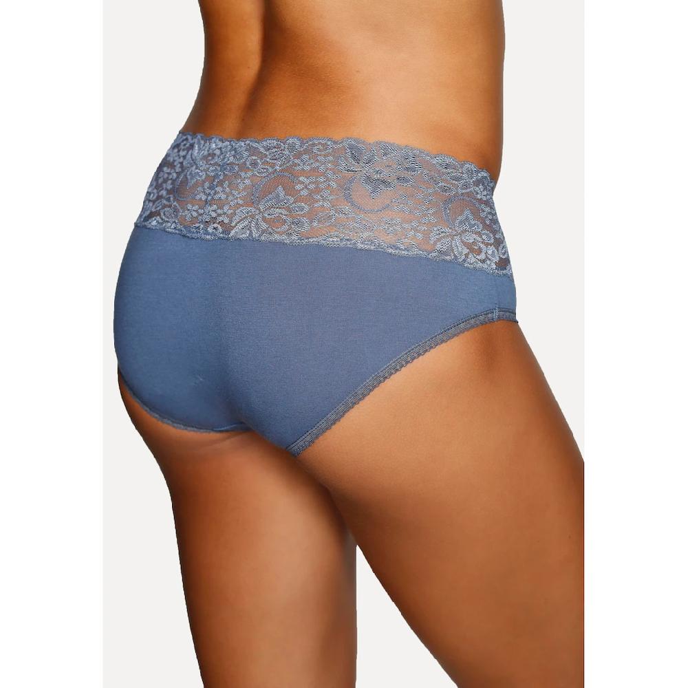 Vivance Slip (3er-Pack) aus elastischer Baumwolle mit floraler Spitze ▷ für zollfrei