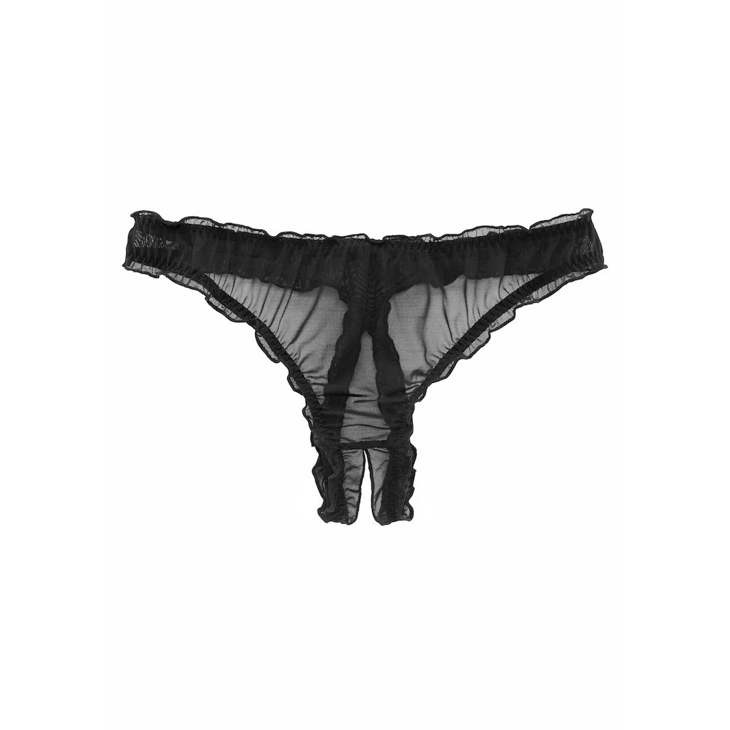 petite fleur gold String-Ouvert mit gerüschter Kante bestellen Angebote