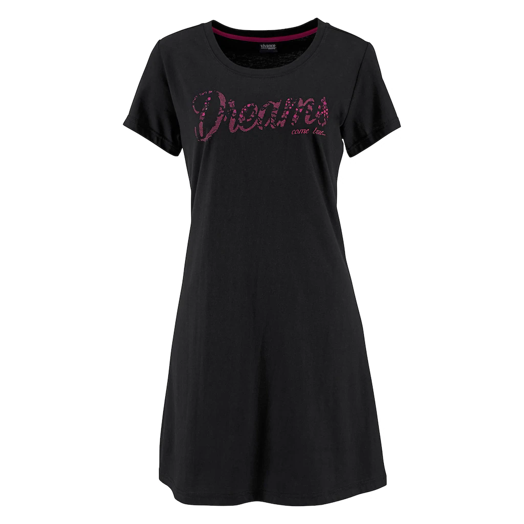 Vivance Dreams Sleepshirt (2er-Pack) mit Print in Spitzenoptik kaufen Schlussverkauf
