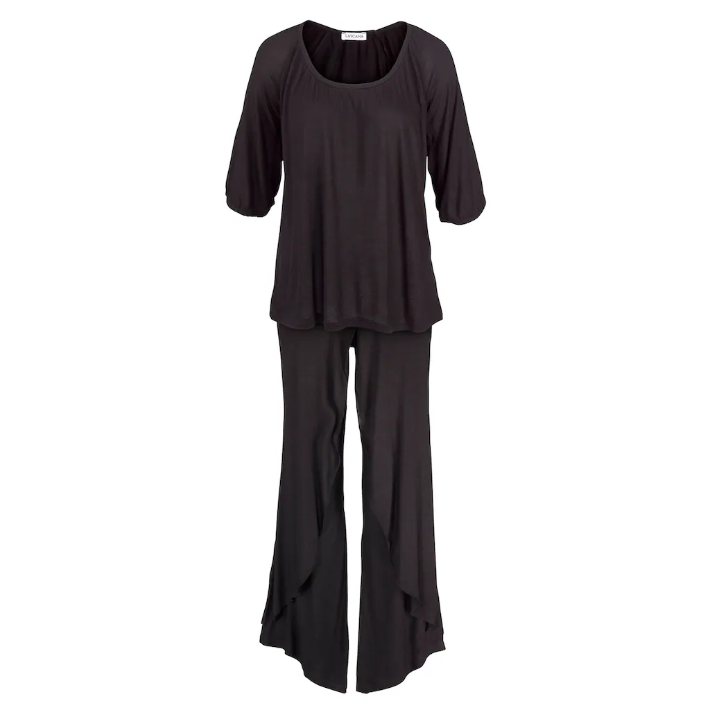 LASCANA Pyjama (2 tlg.) Hose in edler Layeroptik bestellen Online Shopping