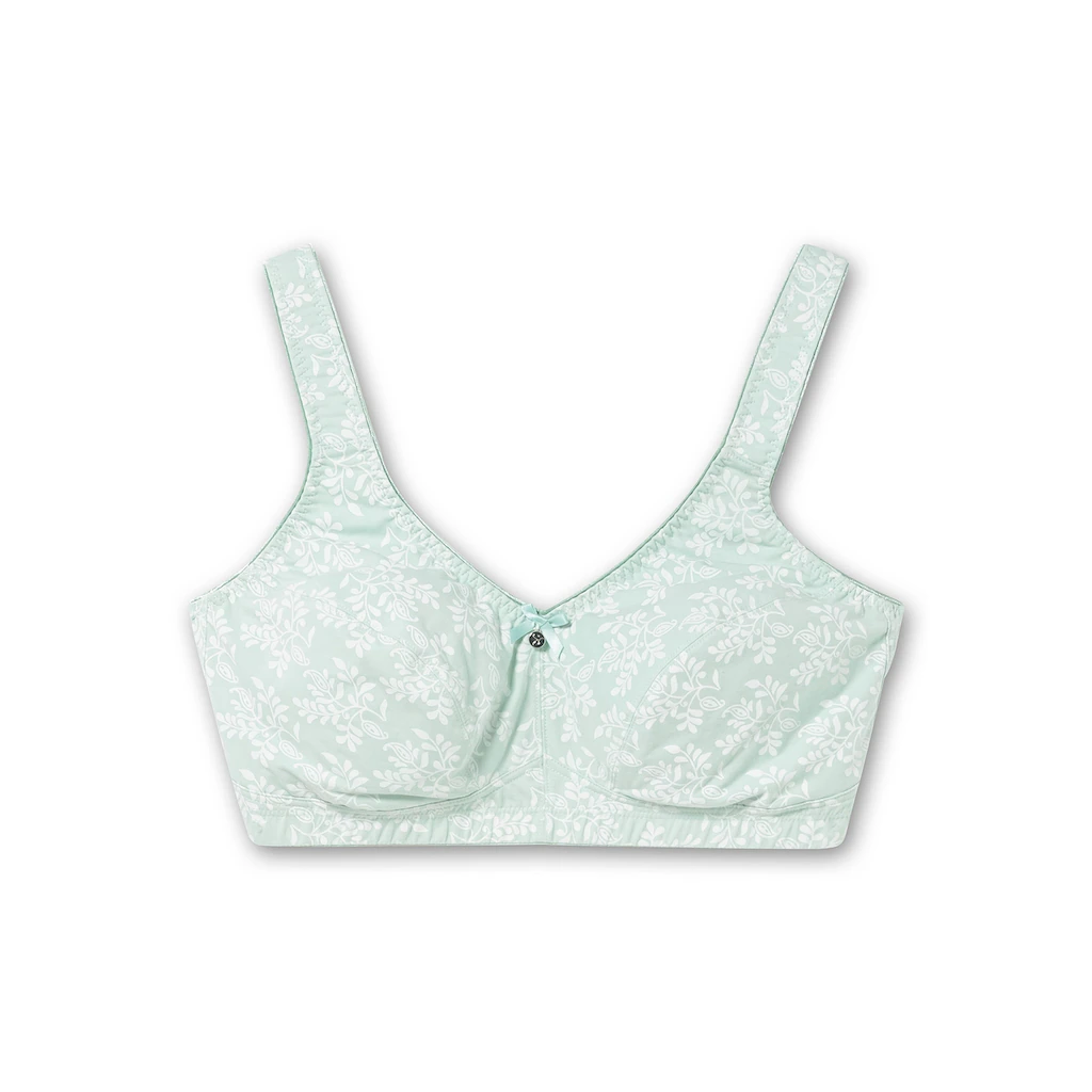 Sheego Entlastungs-BH »Große Größen« ohne Bügel als 2er Pack in floral und uni ▷ für Preisnachlass
