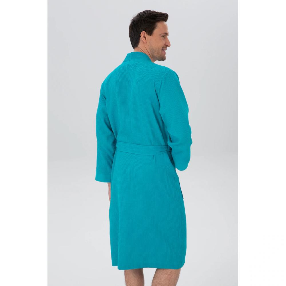 my home Unisex-Bademantel »Vanessa« (1 St.) Taschen Damen & Herren Waffelpiqué leichte Qualität S-3XL im Sale Online Outlet