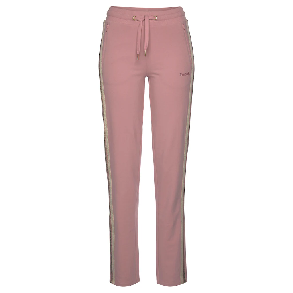 Bench. Loungewear Relaxhose mit Glitzer Seitenstreifen Loungeanzug Bis zu 50% Rabatt