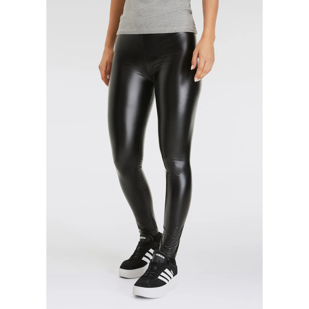Sarlini Leggings Leicht glänzend in Lederoptik Discount Store für neue Produkte