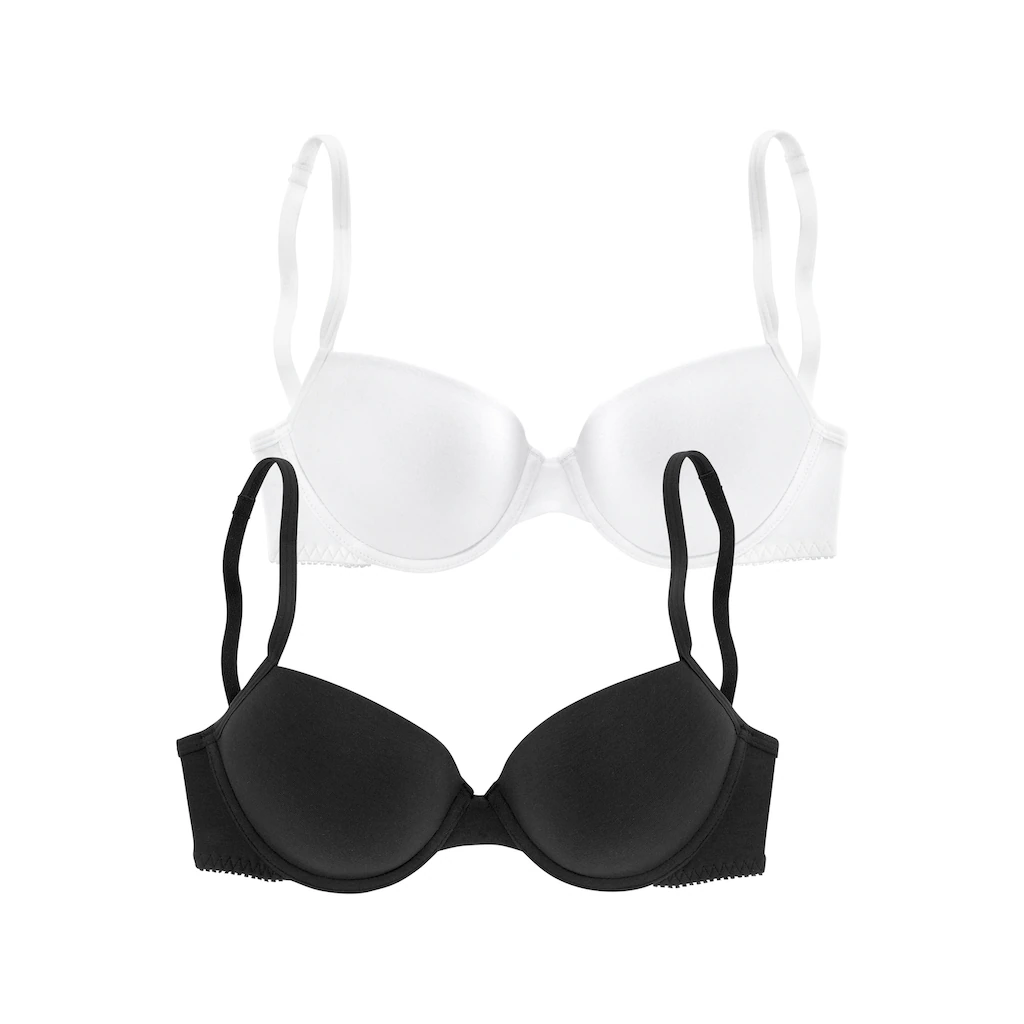 PETITE FLEUR Push-up-BH mit Bügeln im günstigen 2er-Pack 50% Rabatt für begrenzte Zeit