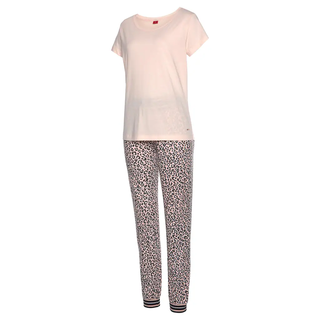 s.Oliver Bodywear Schlafanzug mit Rundhalsausschnitt Rabatte dieses Monats