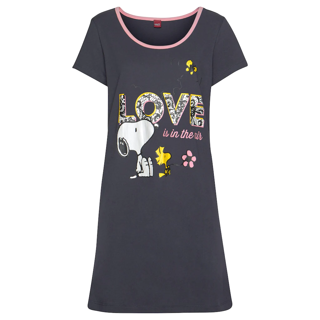 Peanuts Sleepshirt mit großem Snoopy-Motiv ▷ für Fabrik Onlineshop