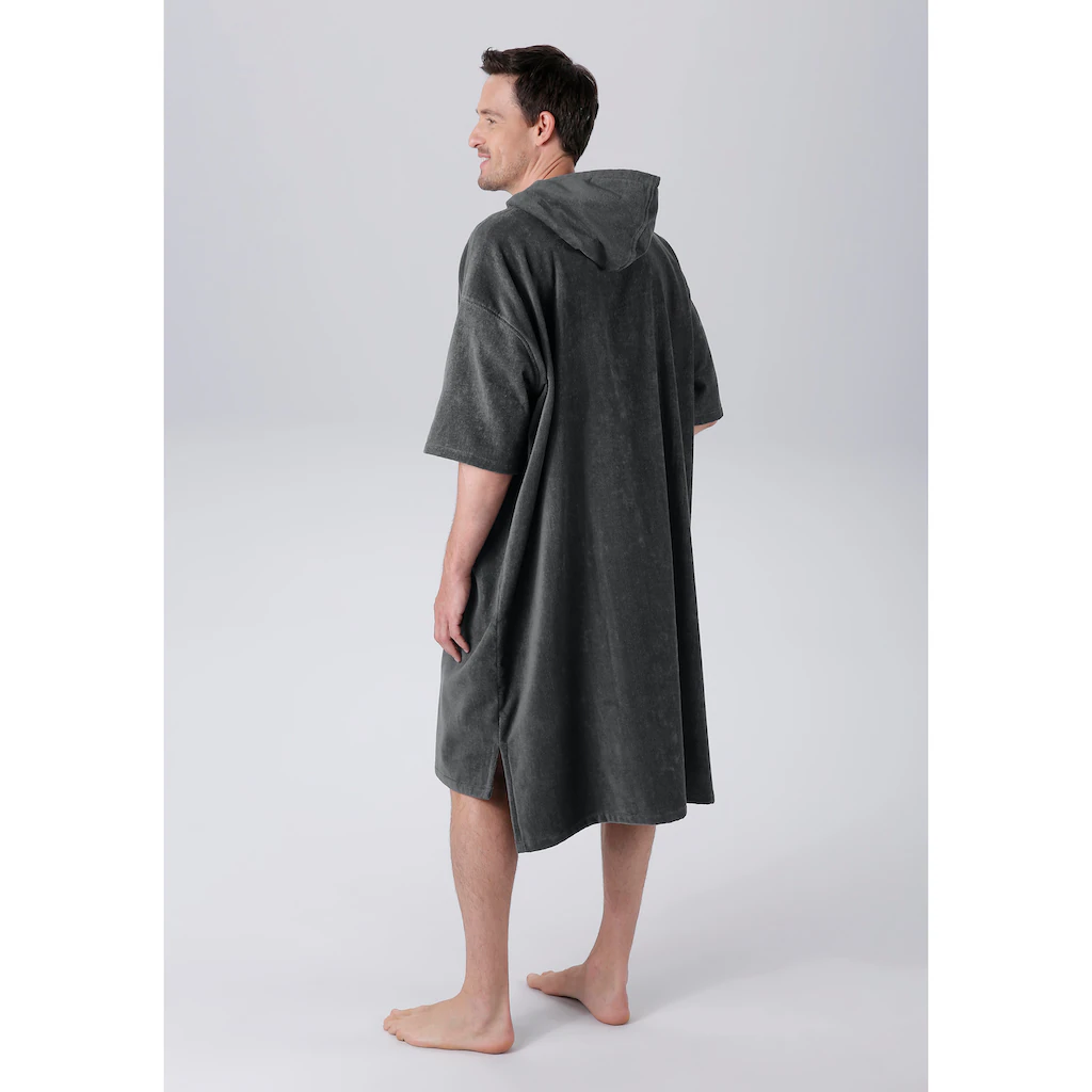 KangaROOS Badeponcho »Summer ideal für Sauna Spa & im Urlaub Damen & Herren« (1 St.) Surfponcho mit Bauchtasche 100% Baumwolle Frottee Preisnachlass