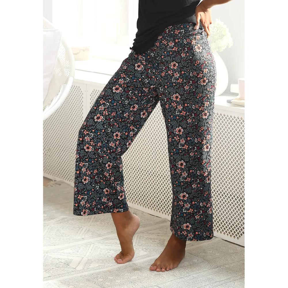 s.Oliver Pyjamahose im Allover-Muster mit elastischem Bund online bestellen Muttertagsangebot