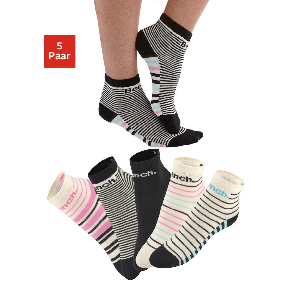 Bench. Kurzsocken (Packung 5 Paar) im Streifendesign Tägliche Deals