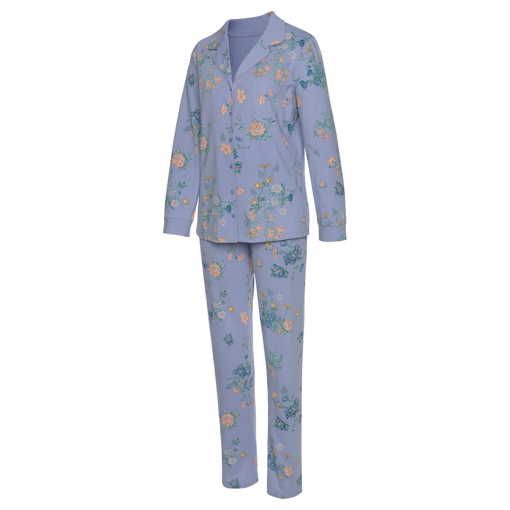 Vivance Dreams Pyjama (2 tlg.) mit Blumen Print online kaufen Kostenlose Rückgabe