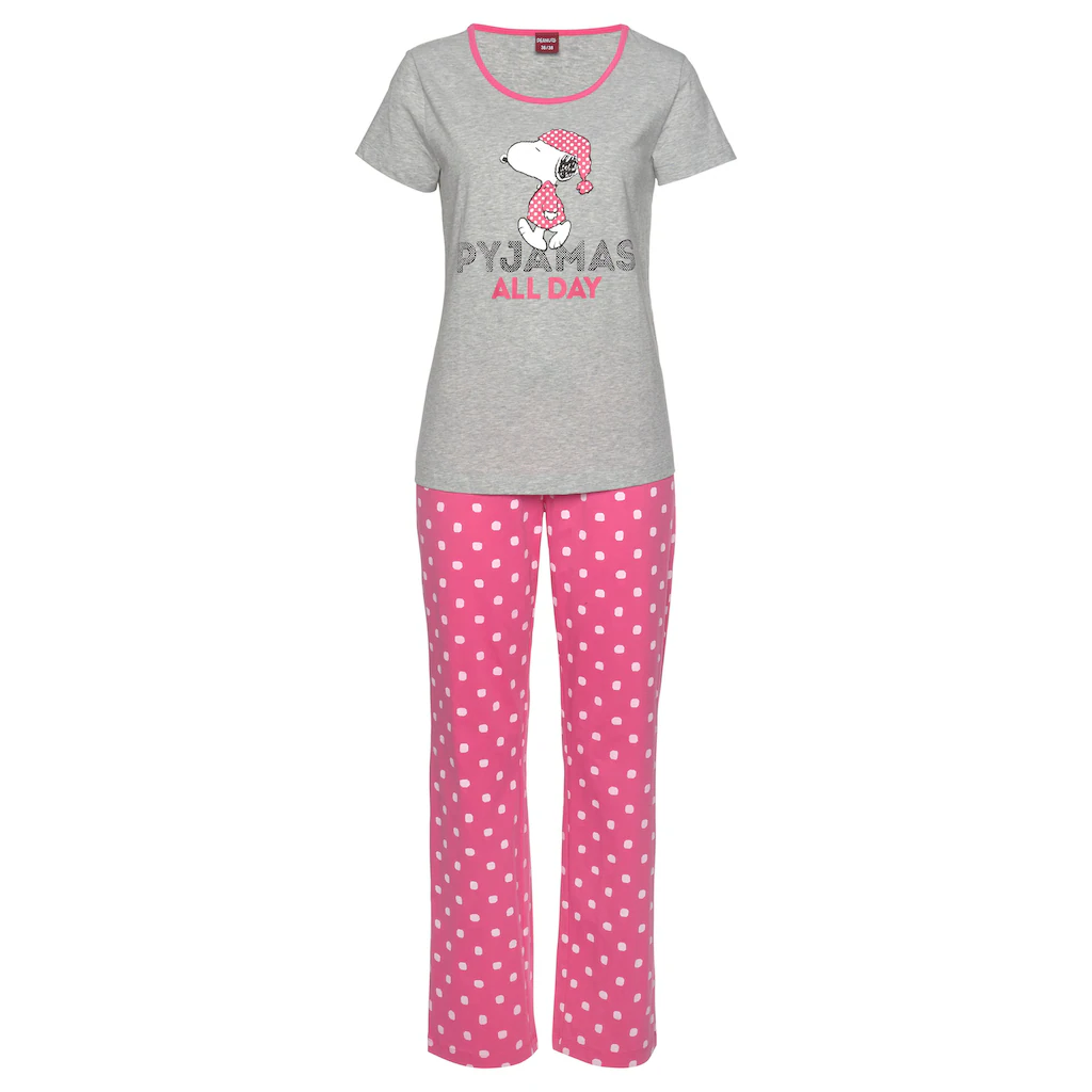 Peanuts Pyjama (2 tlg.) mit Snoopy Druckmotiv online bestellen Zeitbegrenzte Promotion