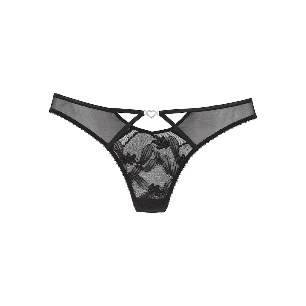 LASCANA Tanga »Dalia« mit feinen Strasssteinchen und Spitze kaufen Riesige Rabatte
