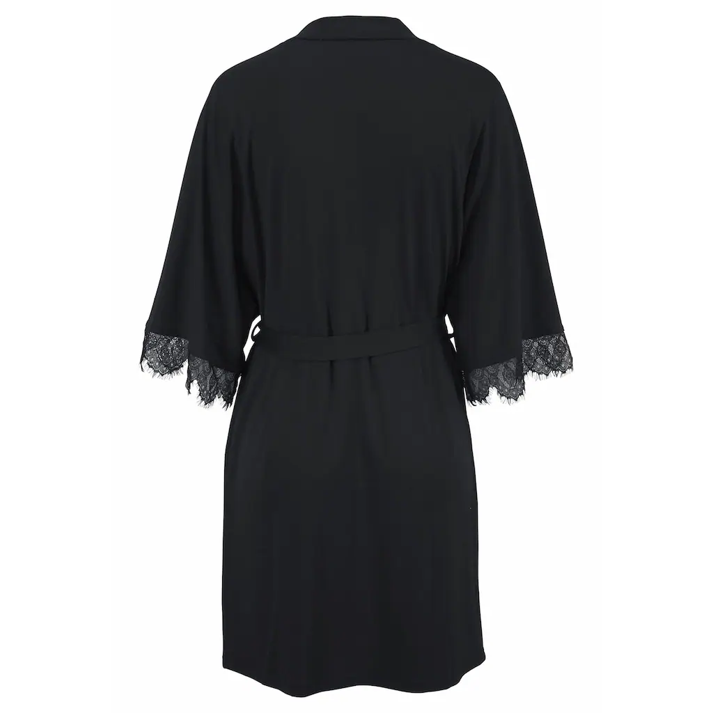 Kimono LASCANA mit eleganter Spitze am 3/4 Ärmel online kaufen Sonderangebot