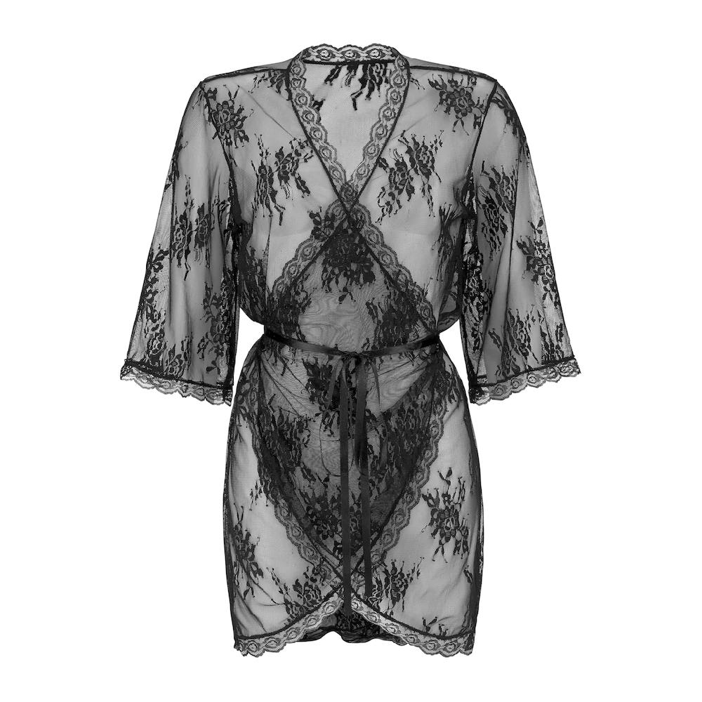 LASCANA Kimono aus transparenter Spitze sexy Dessous bestellen Black Friday