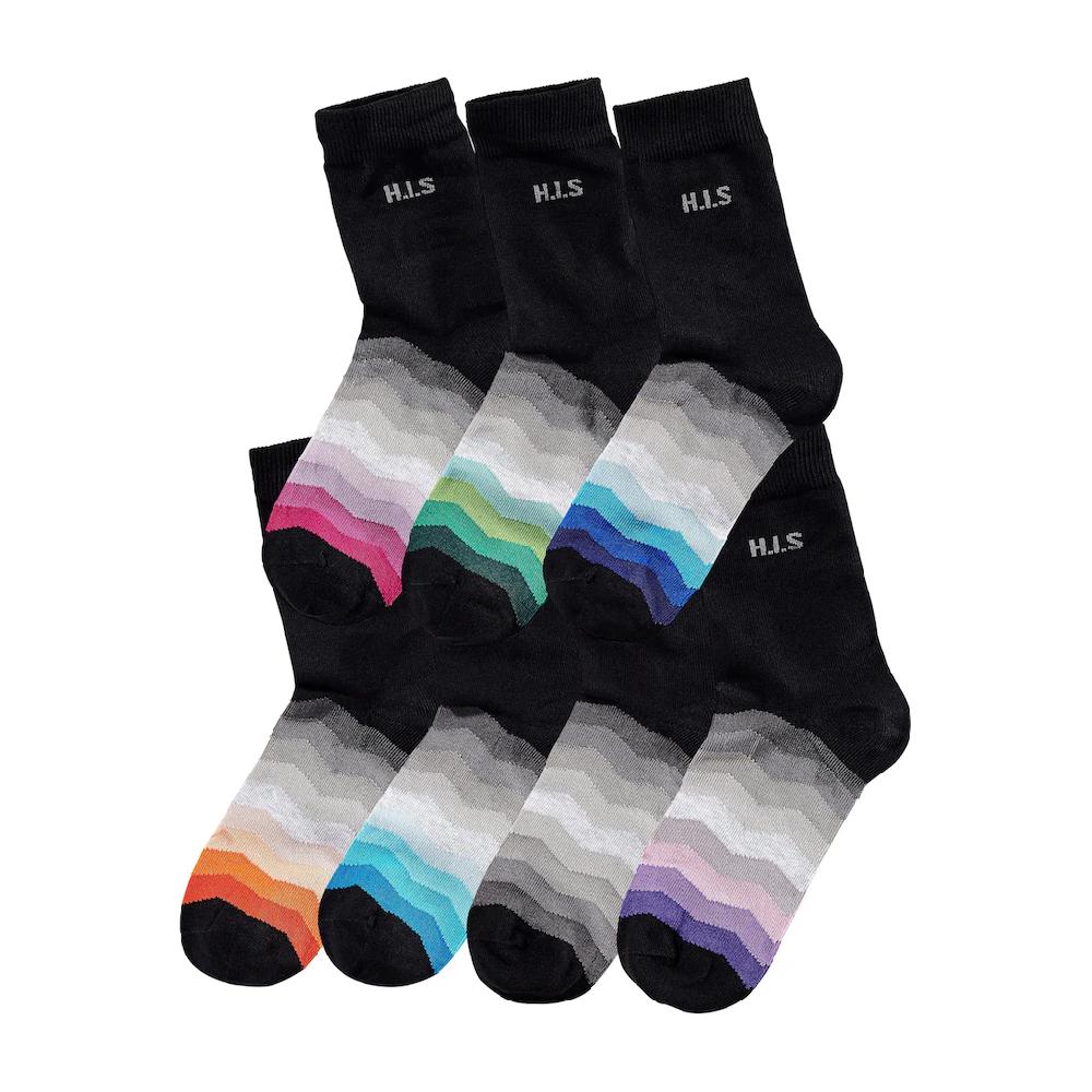 H.I.S Basicsocken (7 Paar) mit dezentem Logo online kaufen Cyber Monday