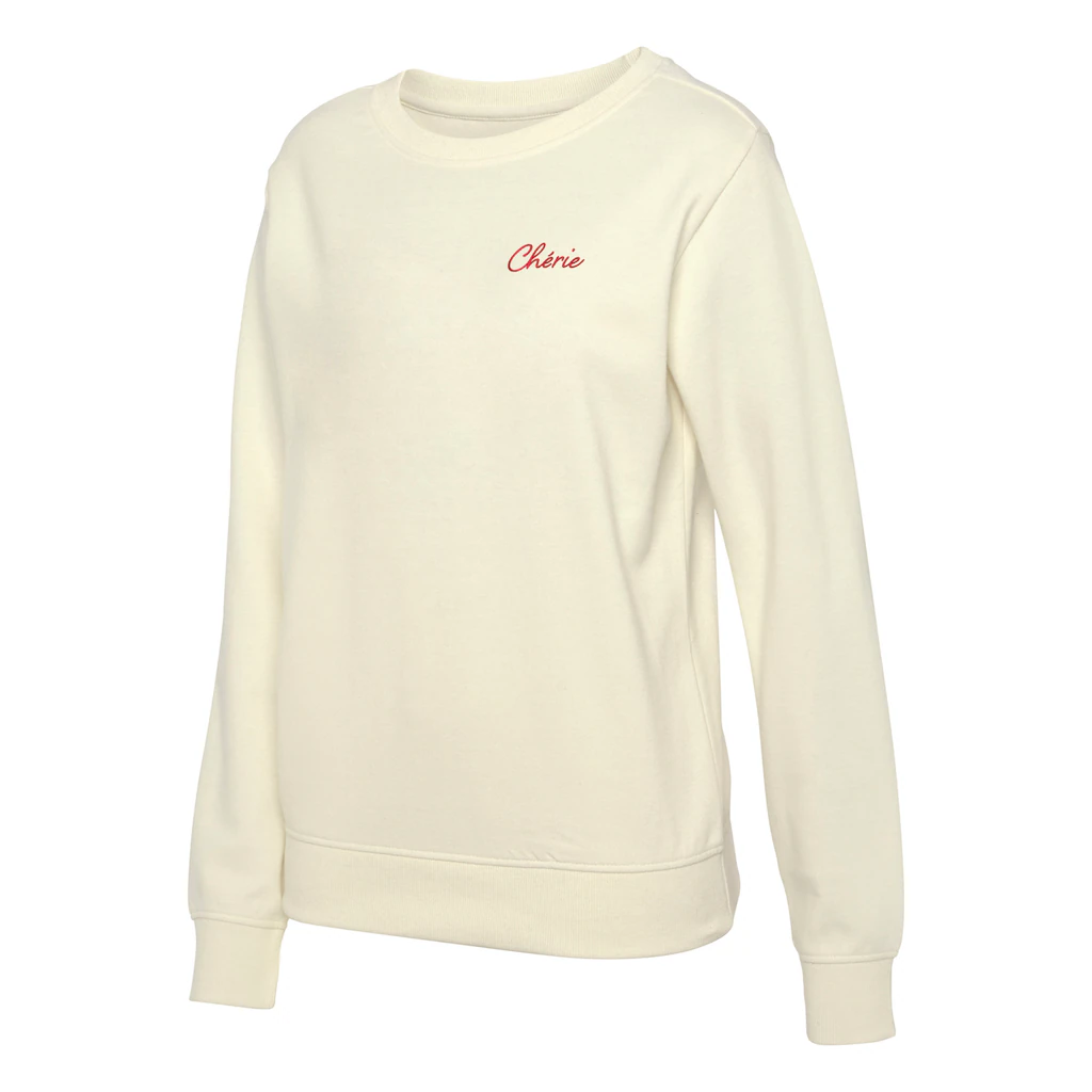 Vivance Sweatshirt (1 tlg.) Sweatshirt mit Frontprint Loungeanzug Valentinstagsangebot