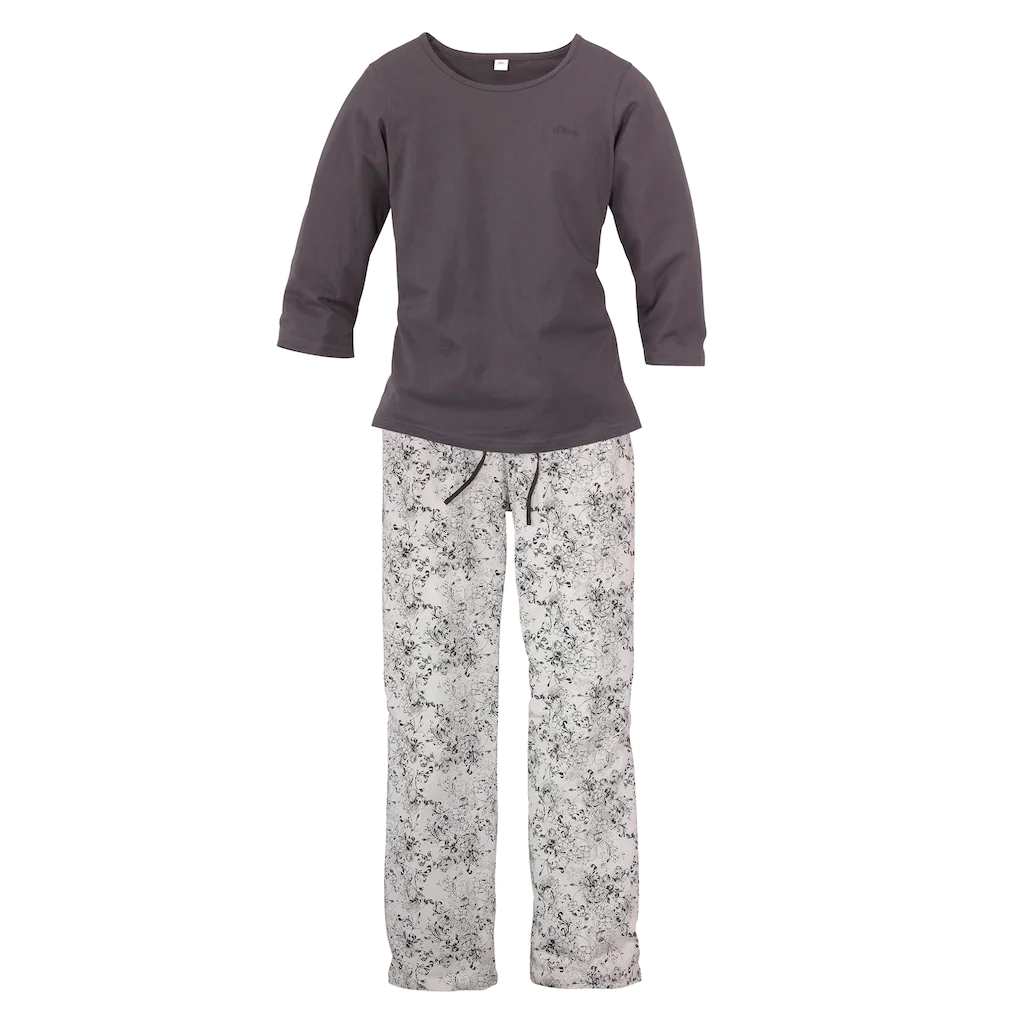 s.Oliver Bodywear Pyjama mit Rundhals-Ausschnitt online kaufen Neuheiten