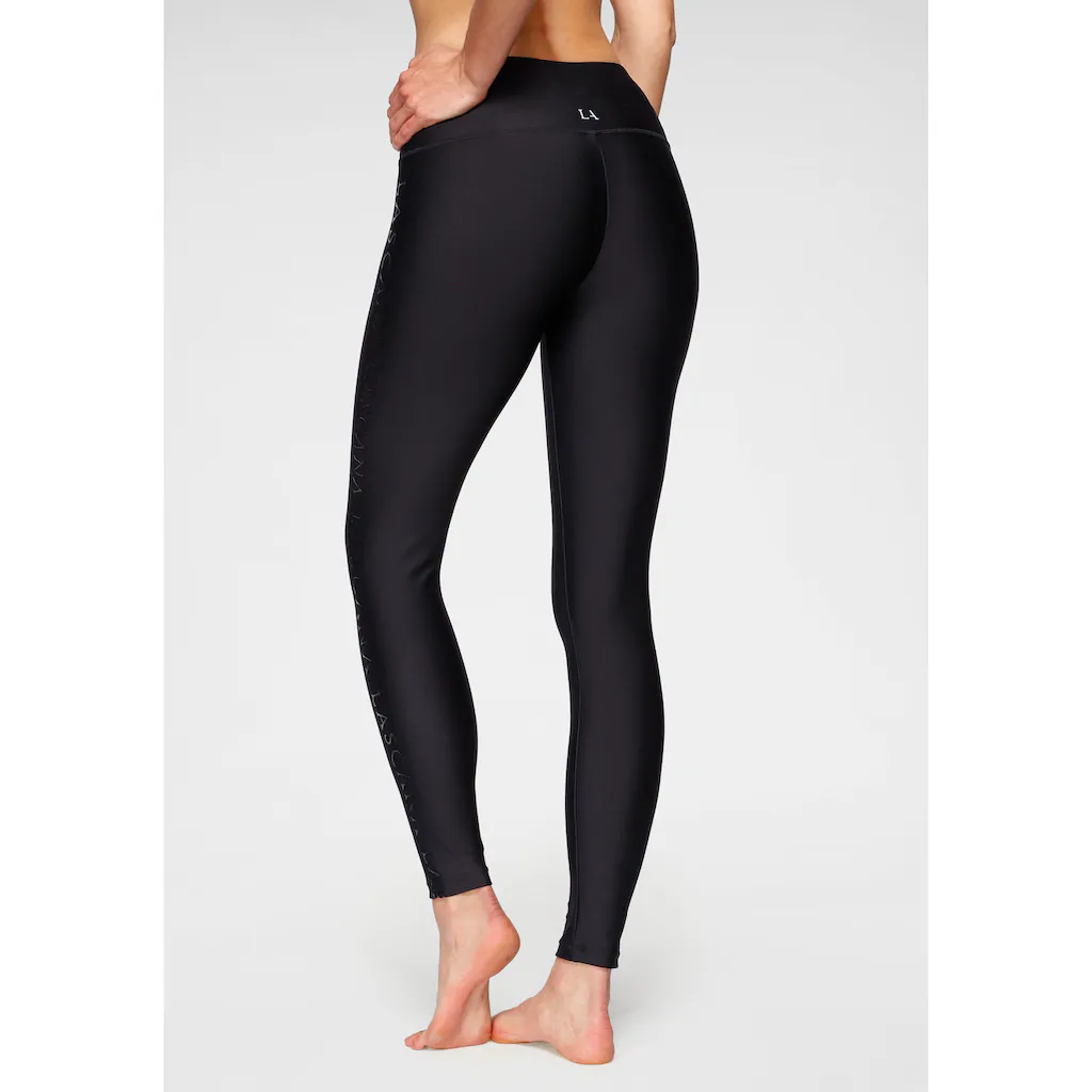 LASCANA ACTIVE Leggings mit glänzendem Logoschriftzug Vierteljährliche Förderung